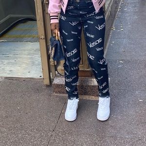 Versace Medusa skinny jeans